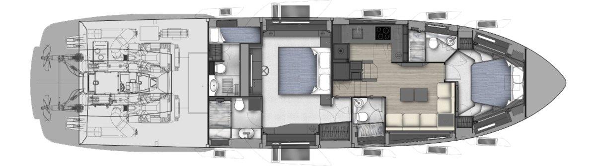 Pershing 7X plan 5