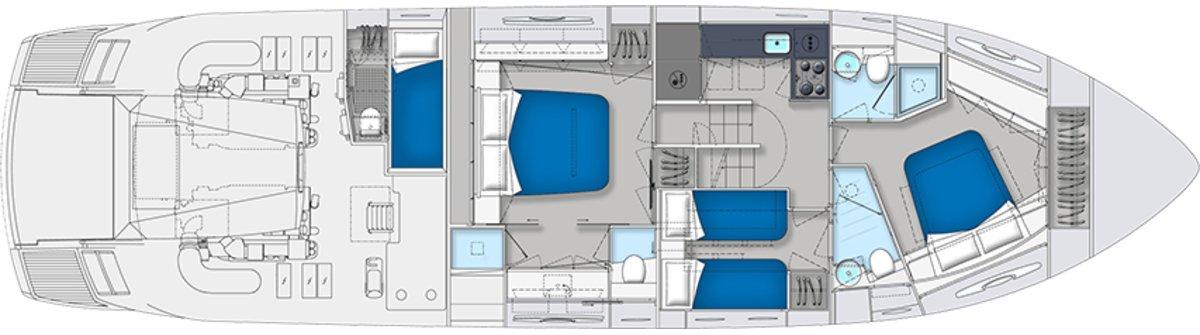 Pershing 62 plan 3